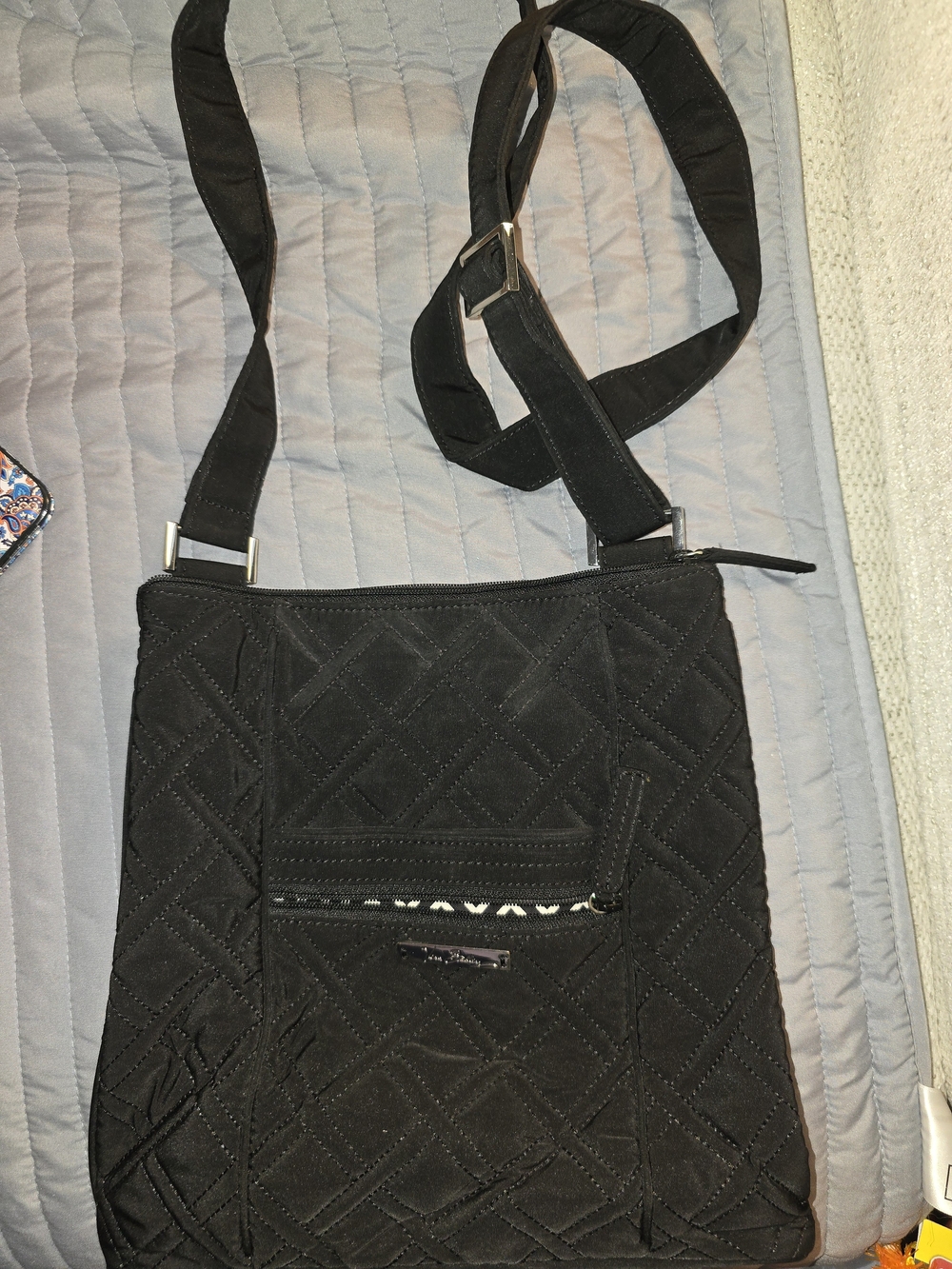 Vera Bradley Black Quilted Crossbody Bag